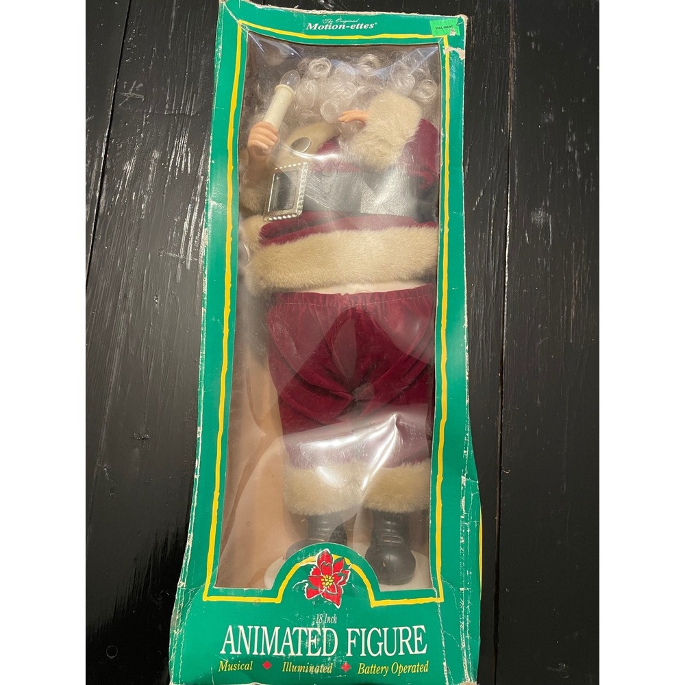 Motionettes Animated Santa Claus 18 In Musical Battery Operated Christmas Decor